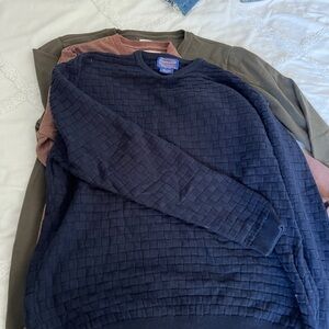 3 pack - Henley Sweater combo, Taylor Stitch 44 and Pendleton XL